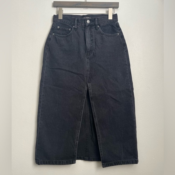 Aritzia Denim Forum The '90s Halle Denim Midi Skirt - Picture 14 of 14